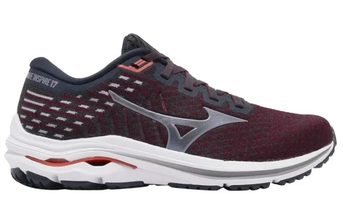 Mizuno Wave Inspire 17 Waveknit Wide « Dark Red »