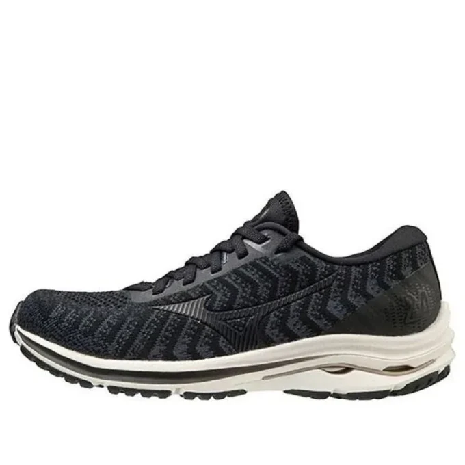 Mizuno Wave Rider 24 Waveknit « Black Ivory »