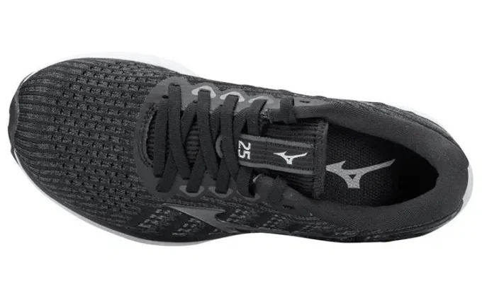 Mizuno Wave Rider 25 Waveknit « Black Grey »