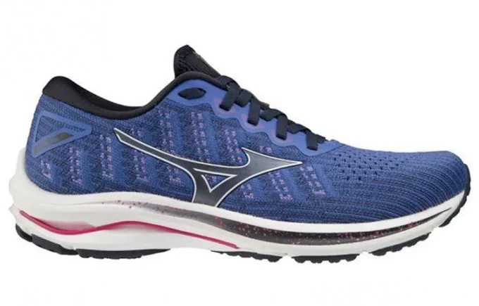Mizuno Wave Rider 25 Waveknit Super Wide « Blue White »