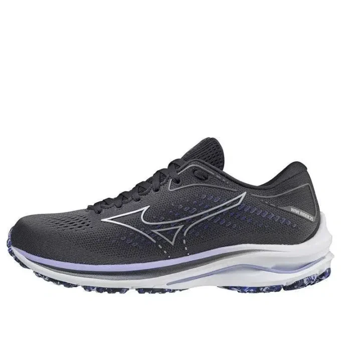 Mizuno Wave Rider 25 Wide « Black Pearl Violet Glow »