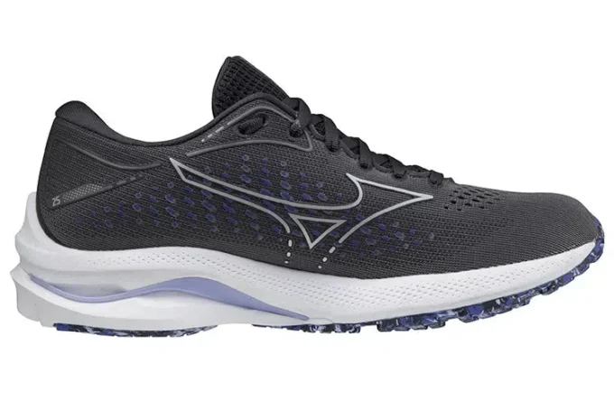 Mizuno Wave Rider 25 Wide « Black Pearl Violet Glow »