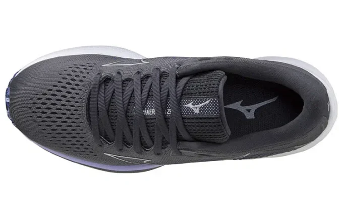 Mizuno Wave Rider 25 Wide « Black Pearl Violet Glow »
