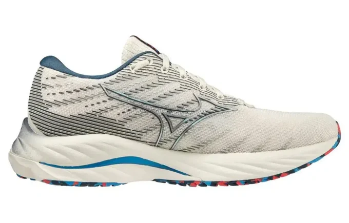 Mizuno Wave Rider 26 Super Wide « White Blue »