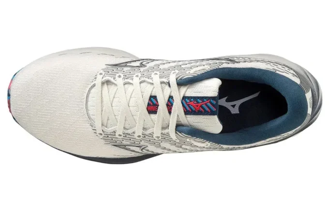 Mizuno Wave Rider 26 Super Wide « White Blue »