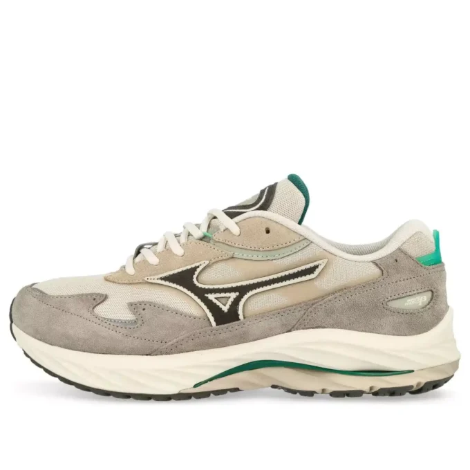 MIZUNO Wave Rider B « Light Beige Dark Grey Mint Green »