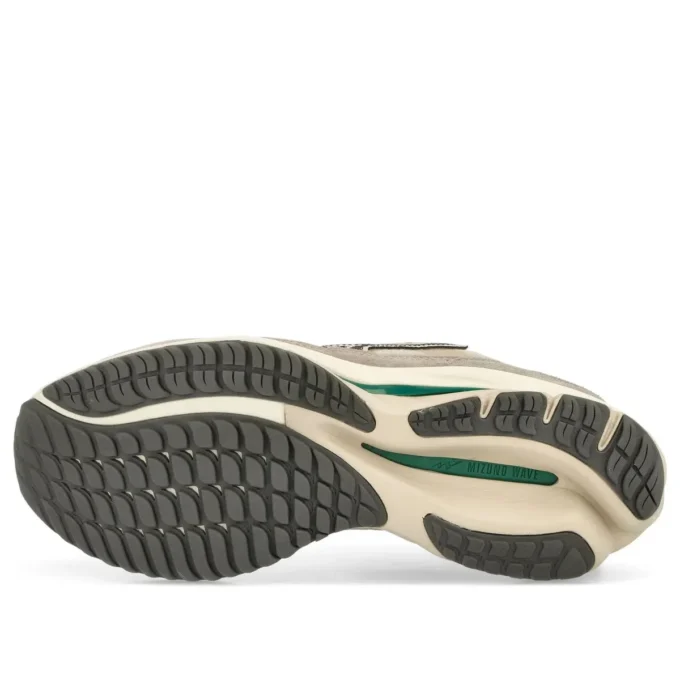 MIZUNO Wave Rider B « Light Beige Dark Grey Mint Green »