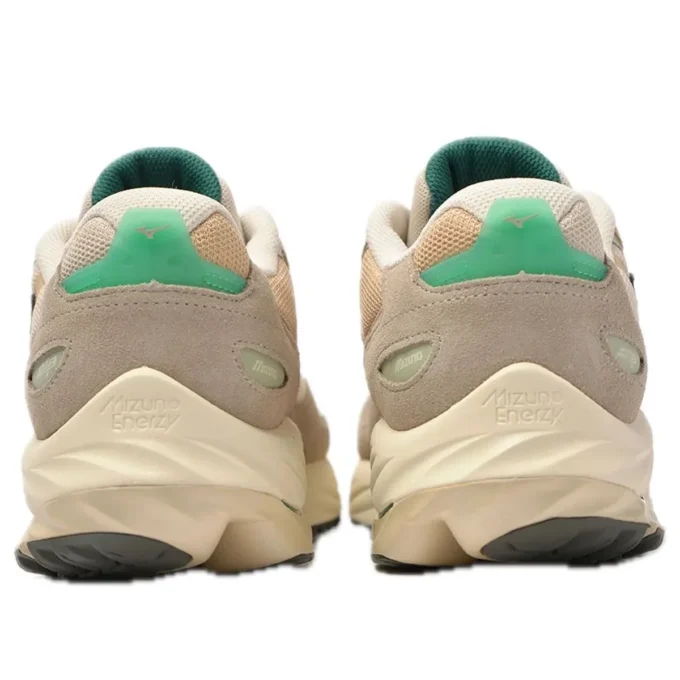 MIZUNO Wave Rider B « Light Beige Dark Grey Mint Green »