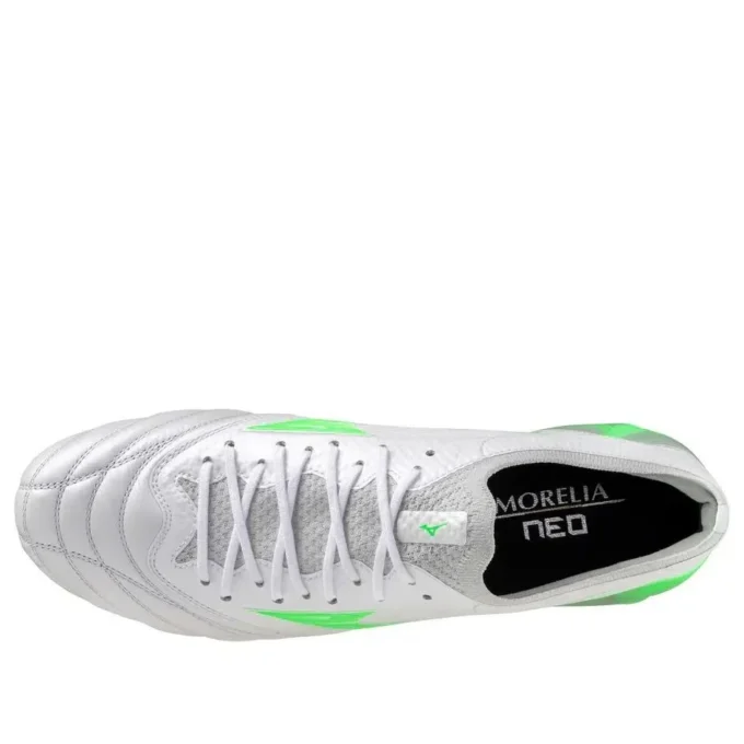 Morelia Neo IV Beta Elite FG « Frontier Pack White Green Gecko »