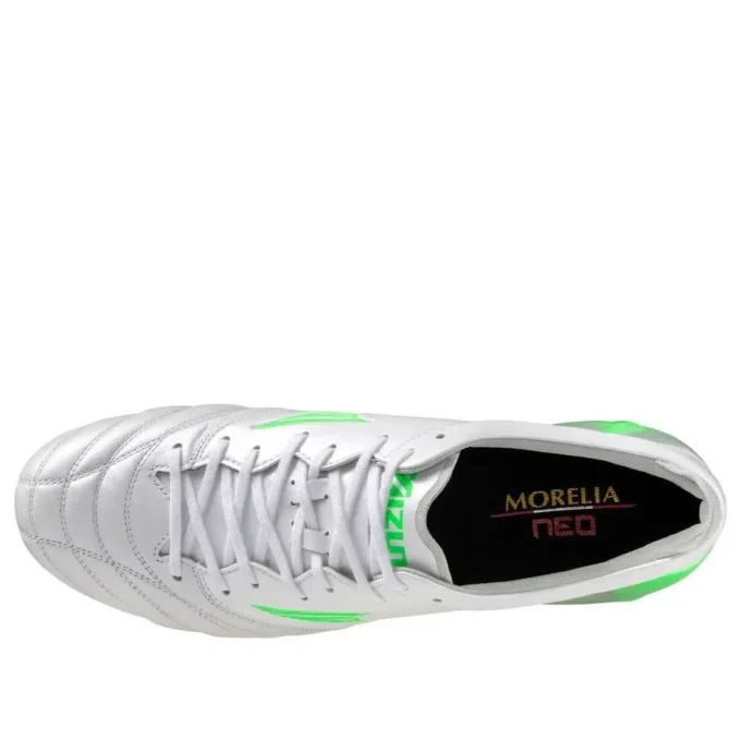 Morelia Neo IV Elite FG « Frontier Pack White Green Gecko »